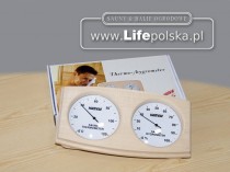 Sauny Ogrodowe www.LifePolska.pl Termo-higrometr do sauny ogrodowej