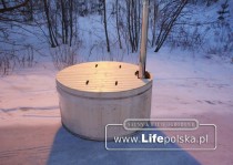 balia ogrodowa z pokryw± drewnian± Balie i Sauny Ogrodowe www.LifePolska.pl