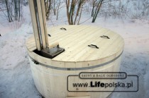 Balia ogrodowa wraz z pokryw± Balie i Sauny Ogrodowe www.LifePolska.pl