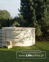 Schodki do balii ogrodowej Balie i Sauny Ogrodowe www.LifePolska