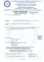 Potvrzením hygienické shodnosti s normami je hygienický atest vydávaný Státním hygienickým podnikem.